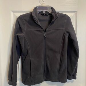 Swiss Alps Black Fleece Jacket